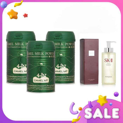 Camel Mt Camel Milk Powder X3 + Skii Facial Treatment Essence - 4pcs
