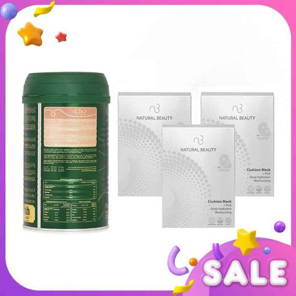 Camel Mt Camel Milk Powder + Natural Beauty R-pga Deep Hydration Moisturizing Cushion Mask X3 - 4pcs