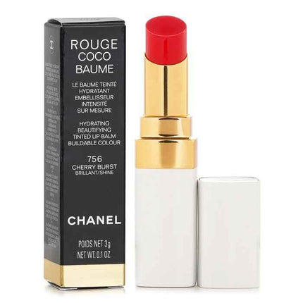 Rouge Coco Baume Hydrating Beautifying Tinted Lip Balm - # 756 Cherry Burst - 3g/0.1oz