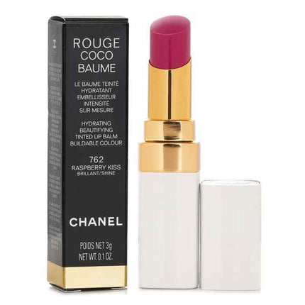 Rouge Coco Baume Hydrating Beautifying Tinted Lip Balm - # 762 Raspberry Kiss - 3g/0.1oz