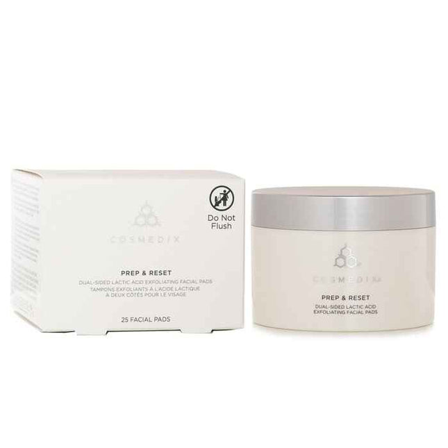 Prep & Reset Dual Sided Lactic Acid Exfoliating Facial Pads - 25 Pads