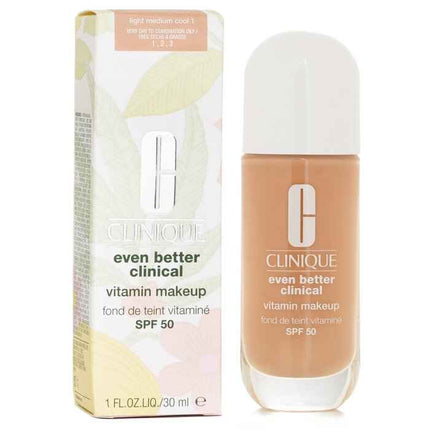 Even Better Clinical Vitamin Makeup Foundation Spf 50 - # 1 Light Medium Cool - 30ml