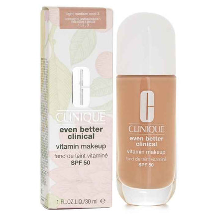 Even Better Clinical Vitamin Makeup Foundation Spf 50 - # 3 Light Medium Cool - 30ml