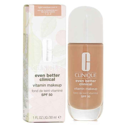 Even Better Clinical Vitamin Makeup Foundation Spf 50 - # 4 Light Medium Cool - 30ml