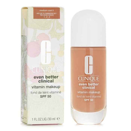 Even Better Clinical Vitamin Makeup Foundation Spf 50 - # 3 Medium Cool - 30ml