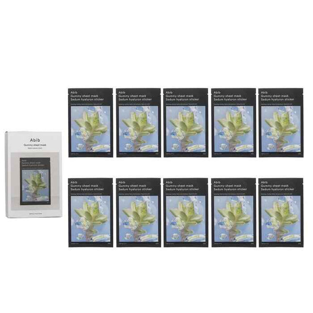 Gummy Sheet Mask Sedum Hyaluron Sticker - 27ml x10pcs