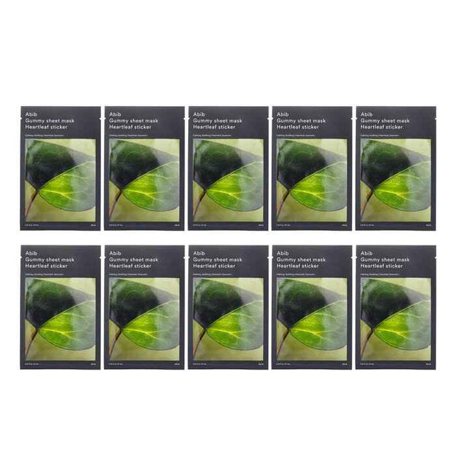 Gummy Sheet Mask Heartleaf Sticker - 27ml x 10pcs