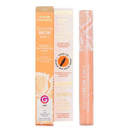 Grandebrow 2 In 1 Tinted Brow Gel + Brow Enhancing Serum - # Light - 3.5ml