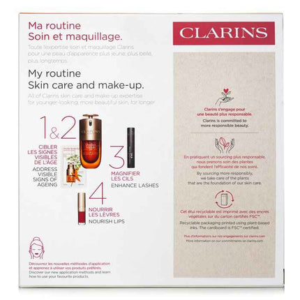 Favourites Set: Double Serum 30ml+lip Comfort Oil - # 03 1.4ml+wonder Volume Mascara Xxl 3ml+double Serum Eye Sample 0.9ml - 4pcs