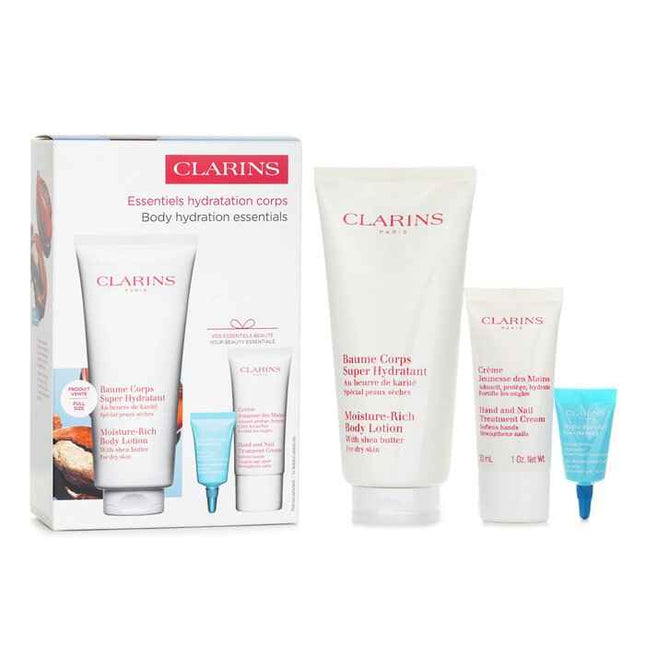 Perfect Hydration Body Set: Super Hydrating Body Balm 200ml+youthful Hand Cream 30ml+hydra Essentiel Reparing Lip Balm 3ml - 3pcs