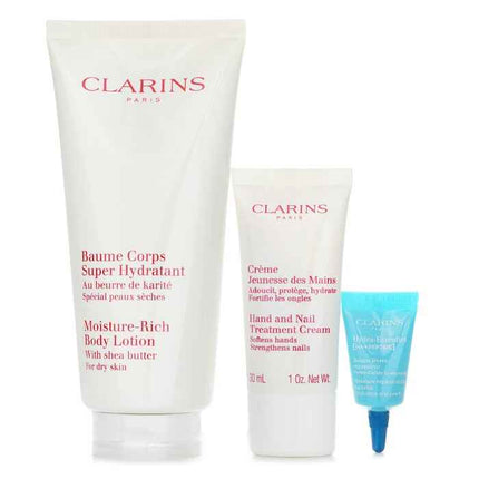 Perfect Hydration Body Set: Super Hydrating Body Balm 200ml+youthful Hand Cream 30ml+hydra Essentiel Reparing Lip Balm 3ml - 3pcs