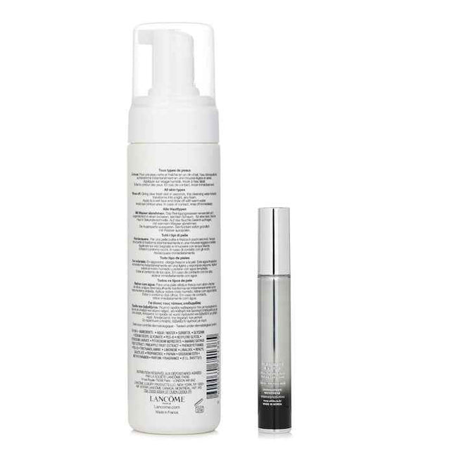 Lancome Mousse Eclat Express Clarifying Self-foaming Cleanser 200ml X Ottie Platinum Aura Roll Up Eye Cream 15ml - 2pcs