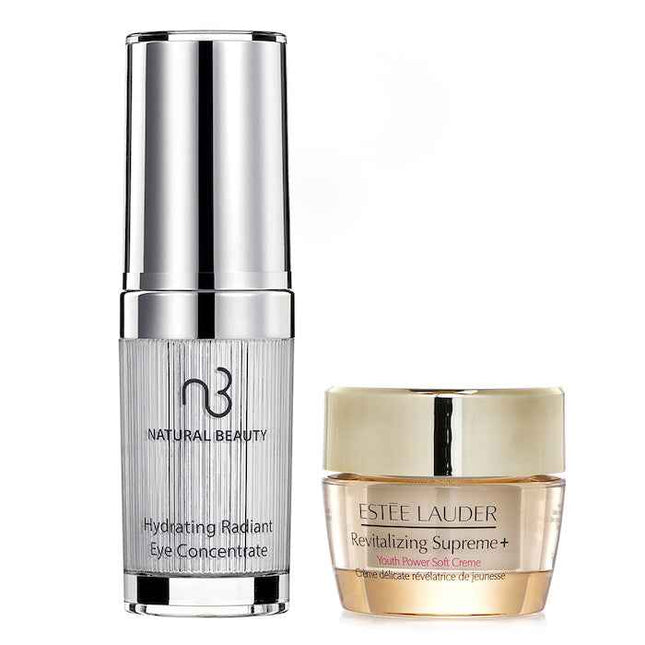 Estee Lauder Revitalizing Supreme + Youth Power Soft Creme (miniature) 15ml X Natural Beauty Hydrating Radiant Eye Concentrate (exp Date: 02/2026)