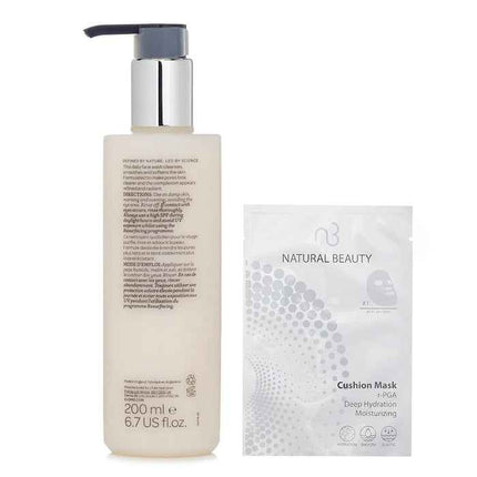 Elemis Dynamic Resurfacing Facial Wash 200ml X Natural Beauty R-pga Deep Hydration Moisturizing Cushion Mask (exp Date: 01/2026) 6x 20ml - 2pcs