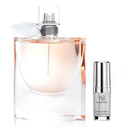Lancome La Vie Est Belle L'eau De Parfum Spray 75ml X Natural Beauty Hydrating Radiant Eye Concentrate (exp Date: 02/2026) 15ml - 2pcs