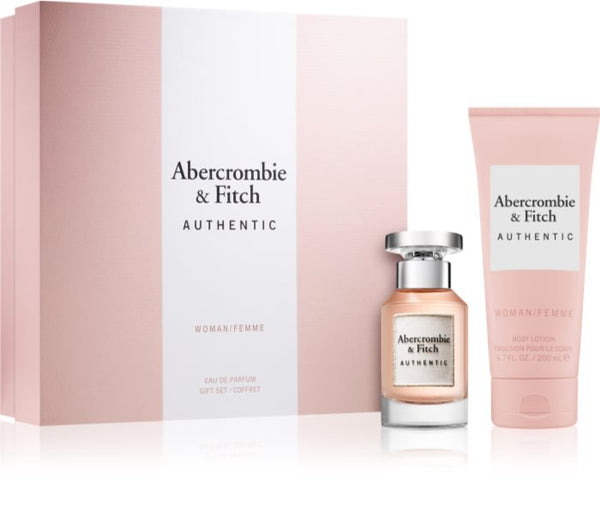 Abercrombie & Fitch Authentic Woman Gift Set - 50ml Eau de Parfum & 200ml Body Lotion